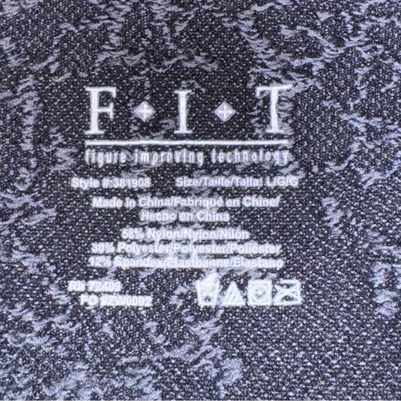 F.I.T. Figure Improving Technology Black Built In Bra Slip Dress Size Large - Picture 9 of 9